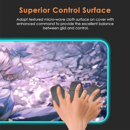 Mousepad Gaming Süßes Waifu Anime XXL längern Tischdecke Druck Tastaturmatte