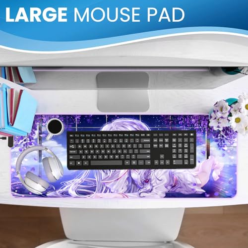 Mousepad Gaming Süßes Waifu Tischdecke XXL Einfach zu säubern Anime Heimbüro matte