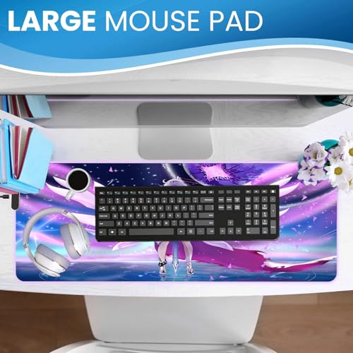 Mousepad Gaming XXL Süßes Waifu Anime Spieler Tastaturmatte Anti Schmutz Tischset