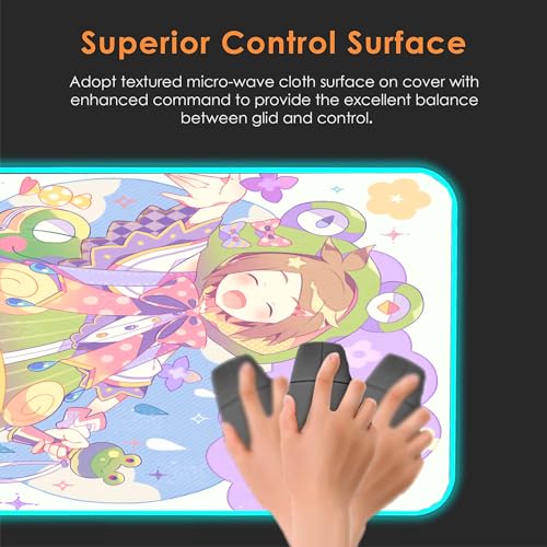 Mousepad Gaming XXL Süßes Waifu Anime Oberflächenoptimierung Pad Druck Tastaturmatte
