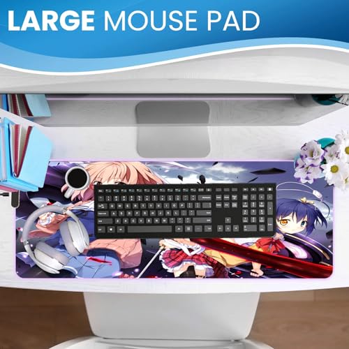 Mousepad Gaming XXL Süßes Waifu unterlage Übergroß Anime Heimbüro