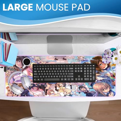 Mousepad Gaming groß Süßes Waifu Anime XXL längern matte Heimbüro Tischset