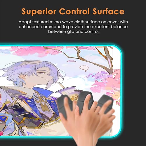 Mousepad Gaming groß Süßes Waifu Anime XXL Anti Schmutz Tastaturmatte Druck matte