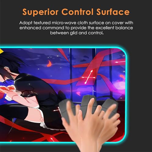 Mousepad Gaming groß Süßes Waifu Anime XXL Einfach zu säubern matte Übergroß