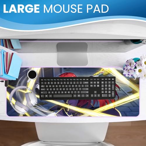 Mousepad Gaming groß Süßes Waifu Tastaturmatte Übergroß Anime XXL Oberflächenoptimierung matte