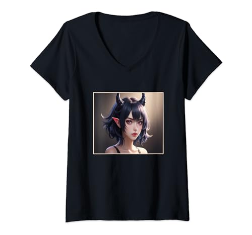 Damen Anime Girl She Devil Dämonin Teufelin yandere TShirt
