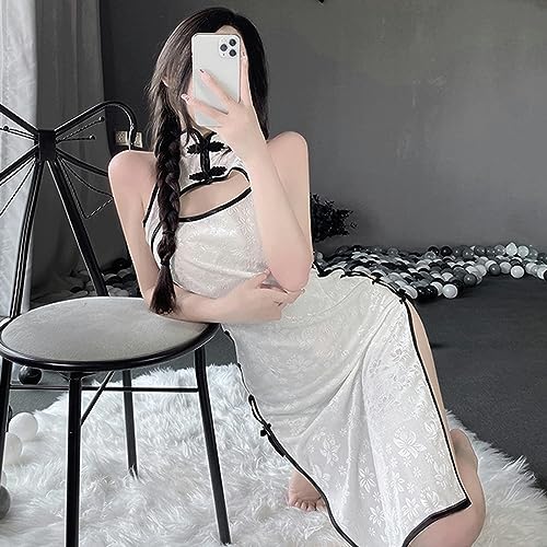 Erotische Sexy Dessous Anime Cosplay Kostüme Nachtwäsche Kleid Spitze Outfit Fancy Slim Fit Offene