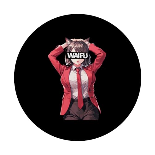ästhetisches Waifu Anime Otaku Girl Vaporwave PopSockets mit austauschbarem PopGrip