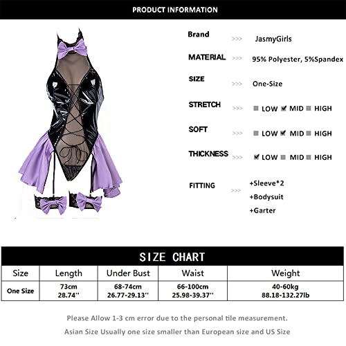 JasmyGirls Cosplay Dessous Sexy Chinesisches Cheongsam Kleid Anime Dienstmädchen Outfit Goth Teufel