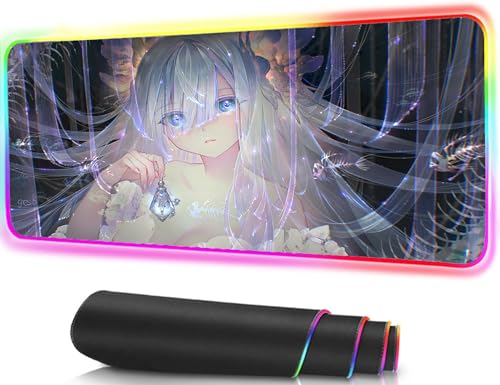 Mousepad Gaming groß Süßes Waifu matte XXL Anti Schmutz Anime Oberflächenoptimierung
