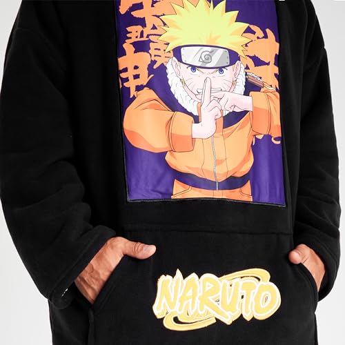 Naruto ÜberHerren Hoodie Decke mit Ärmeln Oversized Kapuzenpullover Tragbare Decken