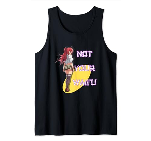 Nicht dein Waifu Süße AnimeRothaarige Tank Top