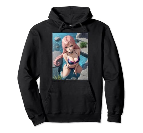 r sexy Anime Manga Waifu Bikini Badende Portrait Pullover