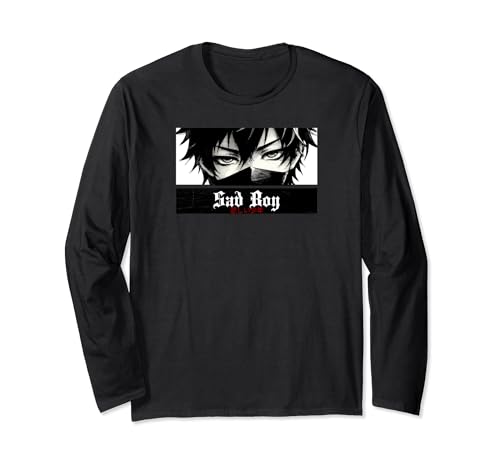 Sad Boy | Manga Anime Aesthetic Langarmshirt