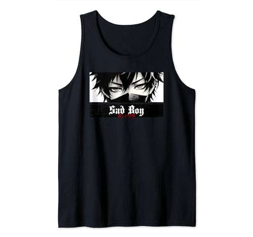 Sad Boy | Manga Anime Aesthetic Tank Top