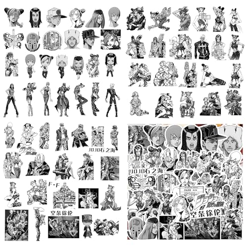 UdacA Vinyl Wasserdichte Aufkleber 68 Stück SchwarzWeiß – Bild 3