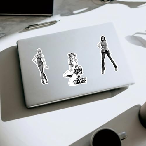 UdacA Vinyl Wasserdichte Aufkleber 68 Stück SchwarzWeiß – Bild 7