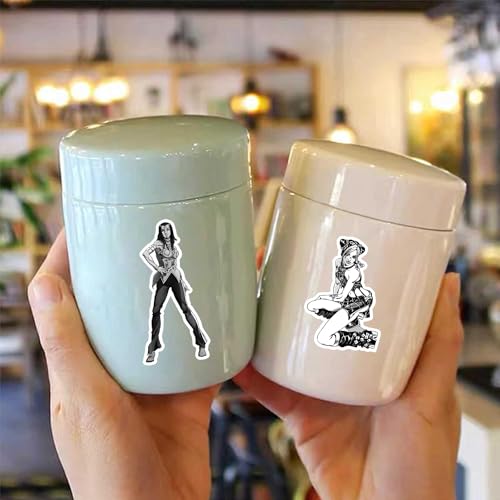 UdacA Vinyl Wasserdichte Aufkleber 68 Stück SchwarzWeiß – Bild 8