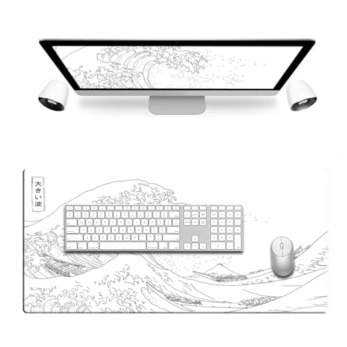 llsxi Gaming-Mousepad mit Unterseite, unterlage, XXL-Tastaturunterlage, lange unterlage Büro und Sp