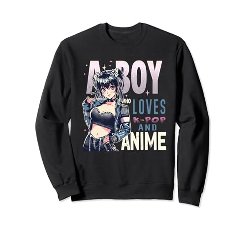 Boy Who Loves K-Pop And Anime Otaku Manga Manwha Koreanisch Sweatshirt