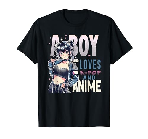 Boy Who Loves K-Pop And Anime Otaku Manga Manwha Koreanisch T-Shirt