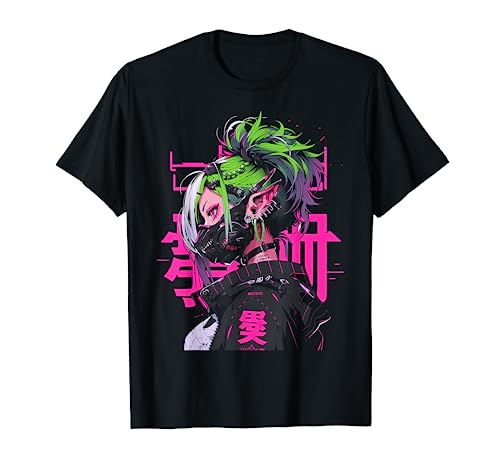 Anime Manga Cyberpunk Aesthetic Techwear Harajuku T-Shirt