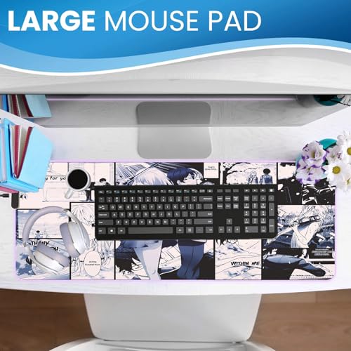 Mousepad Gaming XXL Süßes Waifu matte Heimbüro Tastaturmatte Overlock Anime