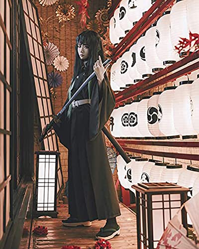 Kanroji Mitsuri Cosplay Kostüm Tomioka Giyuu Vollständiger Satz Anime Kimono Demon Slayer Hallowee