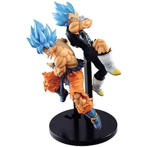Son Goku, Vegeta Figur, 17cm 6,7 Zoll Battle Blue Hair Goku Anime Figuren Manga Figur