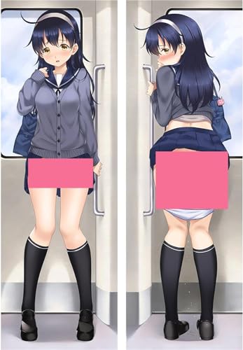 RuiHao Anime Für Hentai Waifu Uncensored Sexy Kissenhülle,Anime Pillowcase Digitaler Doppelseitige