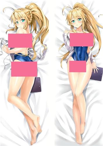 RuiHao Anime Manga Kissenhülle Für Kawaii Girls Waifu,Anime Pillowcase Digitaler Doppelseitiger Dr