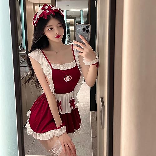Sexy Krankenschwester Outfit Uniform Cosplay Kostüm suchung Dessous Naughty Maid Anzug