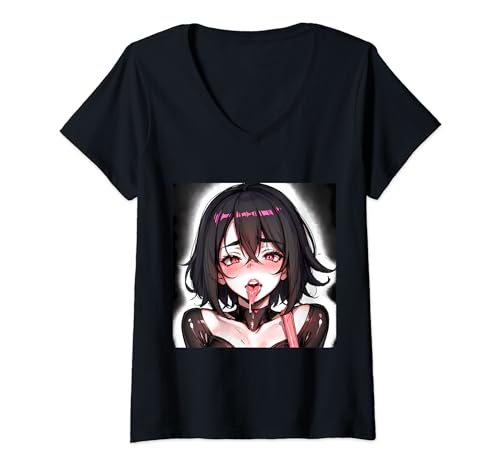 Damen Lewd Anime Girl Ecchi Waifu Hentai TShirt mit