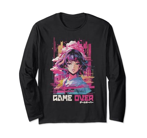 Spiel über Waifu Anime Manga Woman Vaporwave Gamer Retro