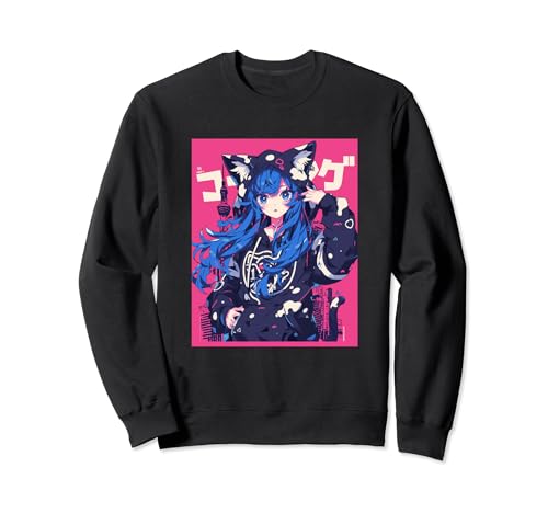 Anime Girl Waifu Japanese Aesthetic Kawaii Otaku Sweatshirt