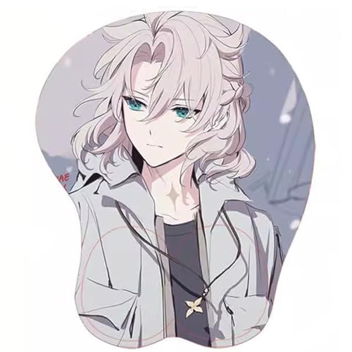 Anime Albedo 3D Mousepad mit Handgelenkauflage Gaming