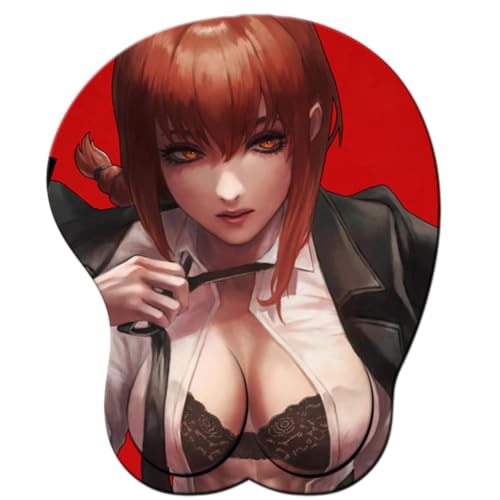 Anime Makima 3D Mousepad mit Handgelenkauflage Gaming
