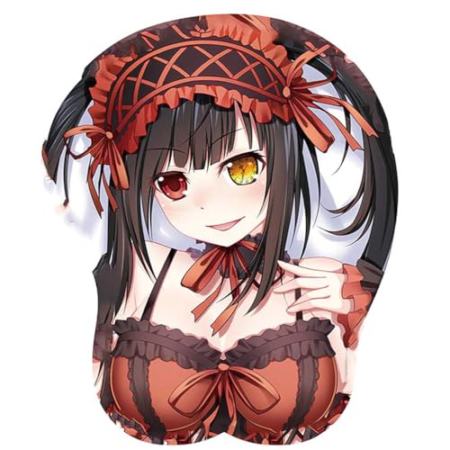 Anime Tokisaki Kurumi 3D Mousepad mit Handgelenkauflage