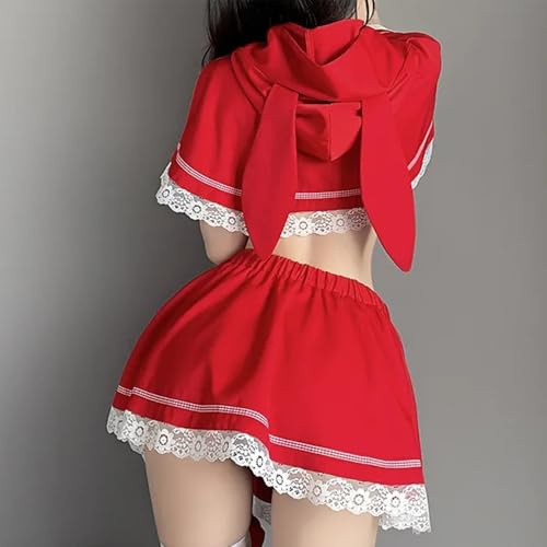 Sexy Cosplay Outfits Damen Halloween Rotkäppchen Kostüm – Bild 6