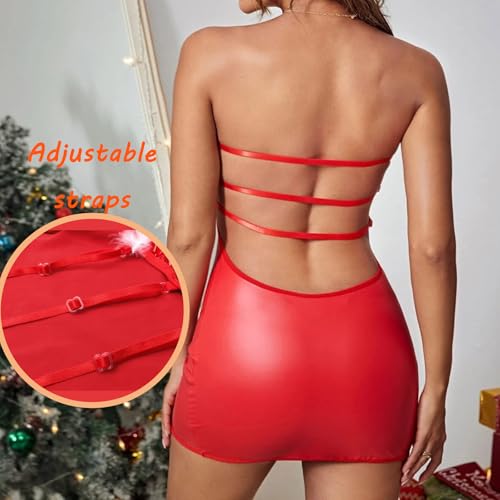 MIZSPISE Sexy Dessous Rot Reizwäsche Damen Transparent – Bild 3