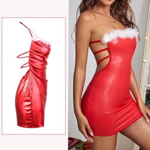 MIZSPISE Sexy Dessous Rot Reizwäsche Damen Transparent – Bild 4