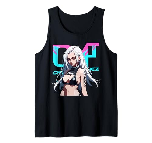 Sexy Waifu Otaku Anime Cyberpunk Japanisch Tank Top