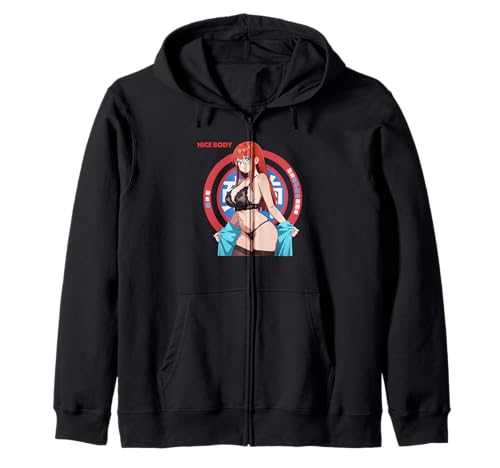 Waifu Sexy Anime Bikini Strand Manga Stil Kapuzenjacke