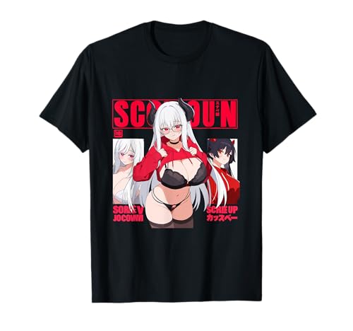 Waifu Sexy Anime Brille Hörner Stil TShirt