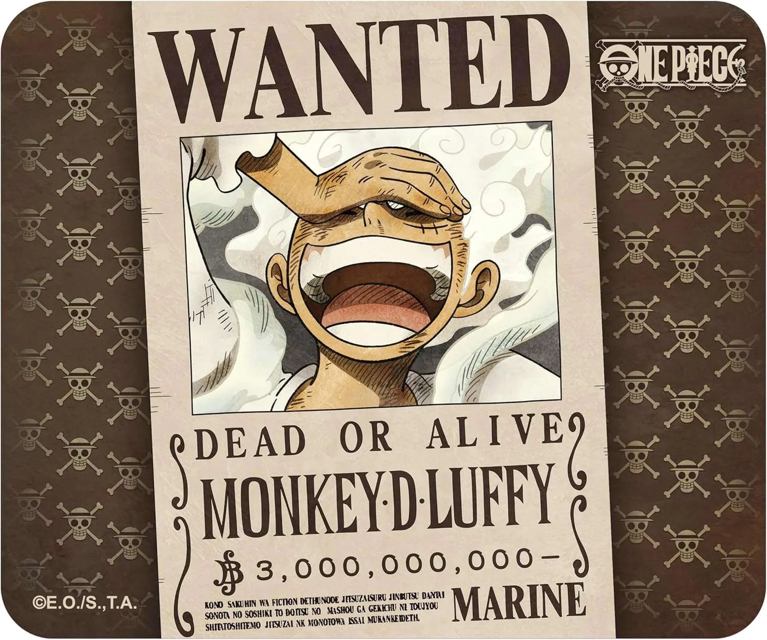 ABYSTYLE – One Piece Mauspad, weich, Wanted Luffy